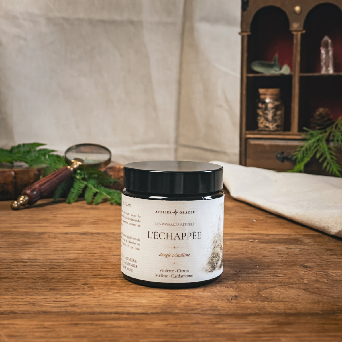 Bougie L'Échappée 100 g, agate mousse – Atelier Oracle