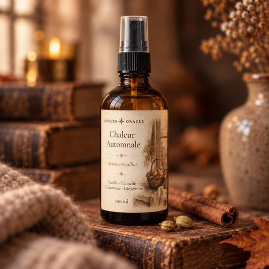 Brume Chaleur automnale - Vanille, cannelle, cardamome & gingembre · Ambre