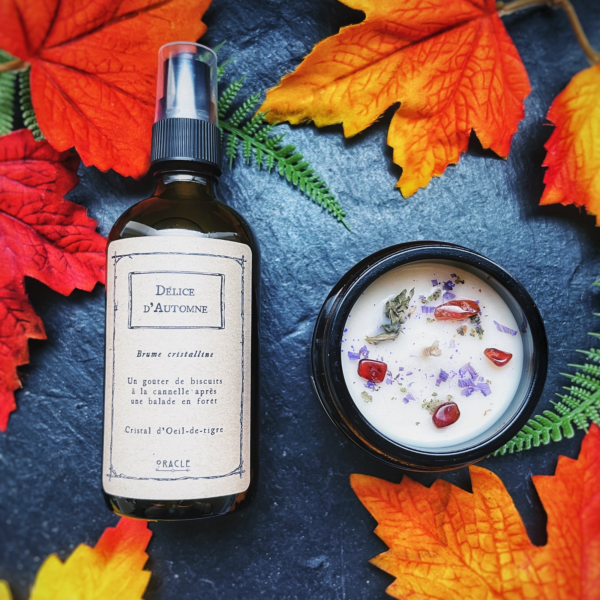 Coffret bougie et brume cristallines - Edition limitée de l'Automne