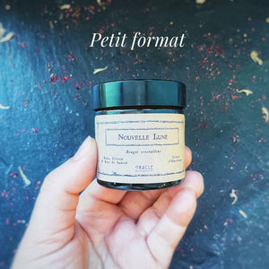 Bougie "Litha" Pamplemousse, Mandarine, Citron, Lemongrass et Verveine citronnée, cristal de Lapis Lazuli - Edition Limitée
