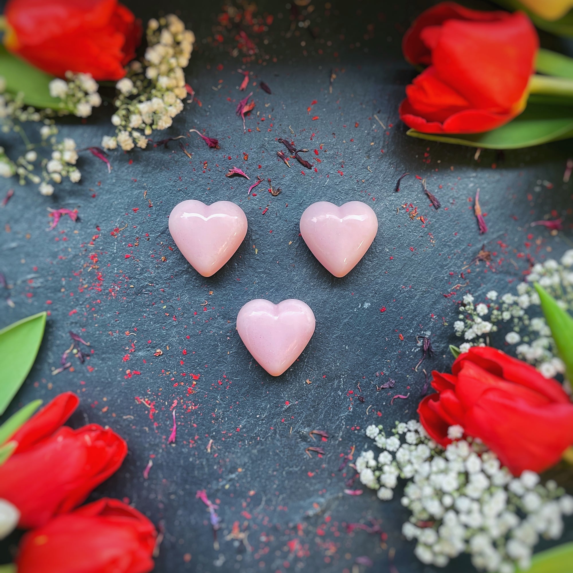 Fondant Coeur Pailleté - Rose & Verveine - Edition Limitée